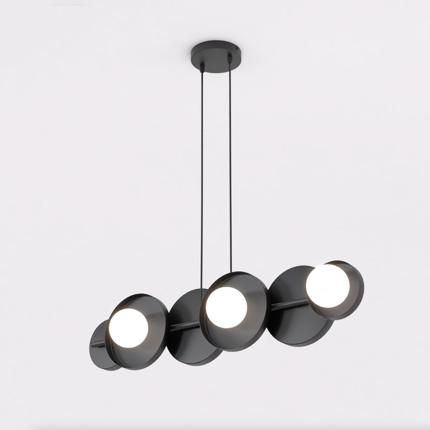 Suspension sur câble MODÈLE 6xG9/8W/230V noir