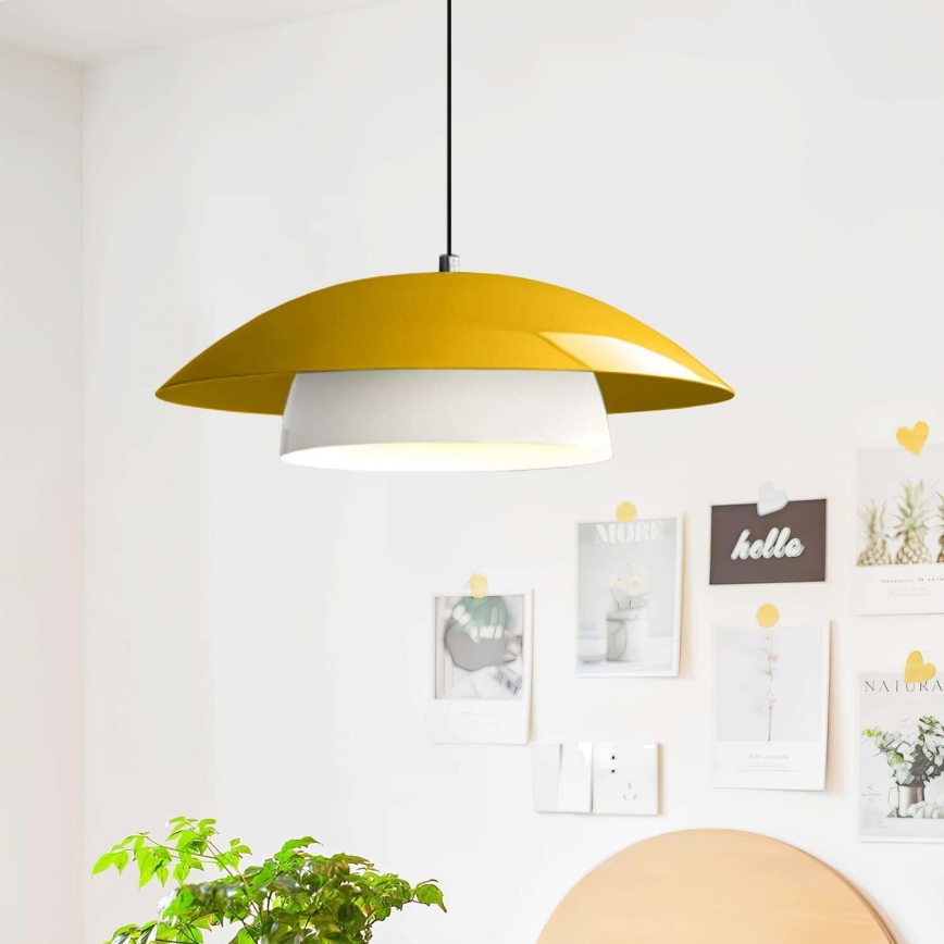 Suspension sur câble MOONLIGH 1xE27/40W/230V jaune