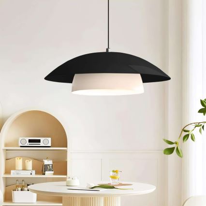 Suspension sur câble MOONLIGH 1xE27/40W/230V noire