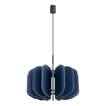 Suspension sur câble MULA 1xE27/15W/230V Ø 45 cm bleu
