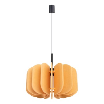 Suspension sur câble MULA 1xE27/15W/230V, Ø 45 cm, jaune