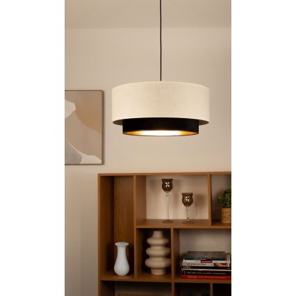 Suspension sur câble NATIA 1xE27/60W/230V blanc/noir