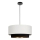 Suspension sur câble NATIA 1xE27/60W/230V Ø 45 cm blanc/noir