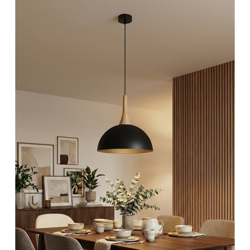 Suspension sur câble NAUTICA 1xGX53/12W/230V, noir