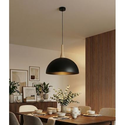 Suspension sur câble NAUTICA 1xGX53/12W/230V noire