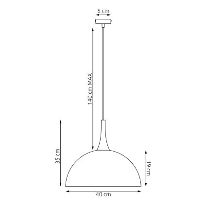 Suspension sur câble NAUTICA 1xGX53/12W/230V noire