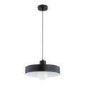 Suspension sur câble NEVERA 1xE27/15W/230V noire