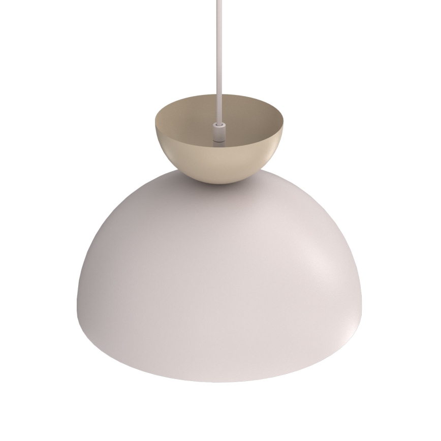 Suspension sur câble NEVIS 1xE27/15W/230V Ø 29 cm crème