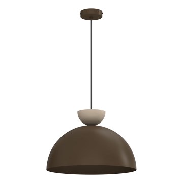 Suspension sur câble NEVIS 1xE27/15W/230V Ø 38 cm marron