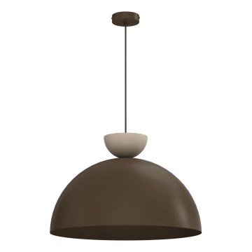 Suspension sur câble NEVIS 1xE27/15W/230V Ø 50 cm marron
