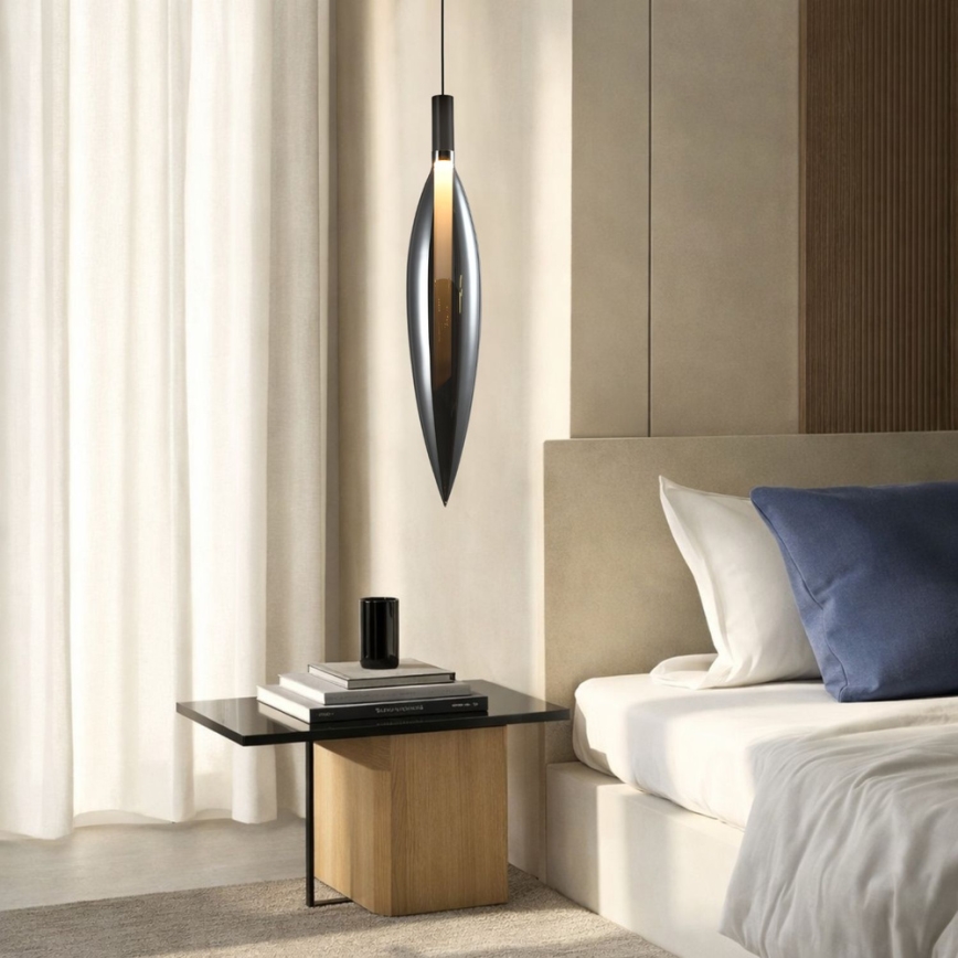 Suspension sur câble NORDIC 1xG9/5W/230V chrome noir