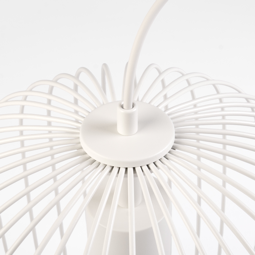 Suspension sur câble OVELLA 1xE27/15W/230V Ø 34 cm crème