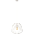 Suspension sur câble OVELLA 1xE27/15W/230V Ø 36 cm crème