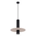 Suspension sur câble PELTA 1xGU10/10W/230V noir/crème