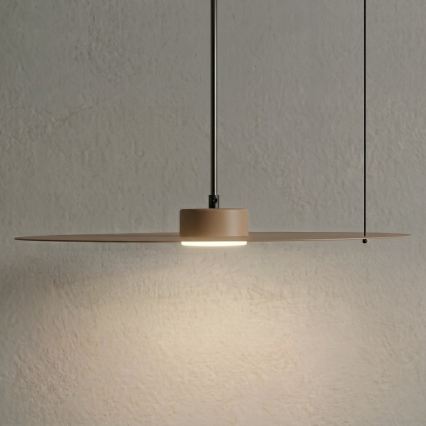Suspension sur câble PIATTO 1xGX53/15W/230V diam. 45 cm beige