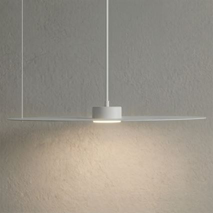 Suspension sur câble PIATTO 1xGX53/15W/230V Ø 55 cm blanche