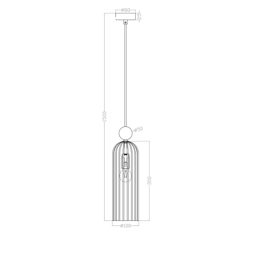 Suspension sur câble PIEGA 1xE14/40W/230V laiton/beige fumé