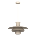 Suspension sur câble PLATO 1xE27/15W/230V beige