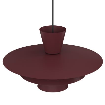Suspension sur câble PLATO 1xE27/15W/230V bordeaux