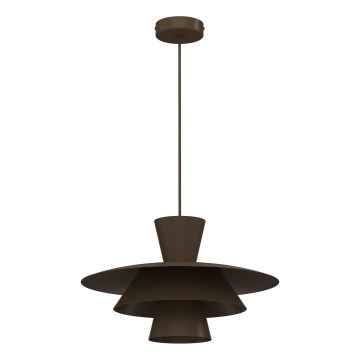 Suspension sur câble PLATO 1xE27/15W/230V marron