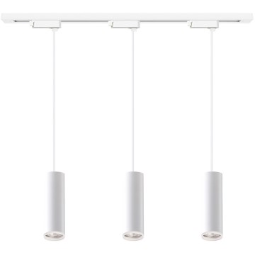 Suspension sur câble pour système de rail PIPE 3xGU10/10W/230V, blanche