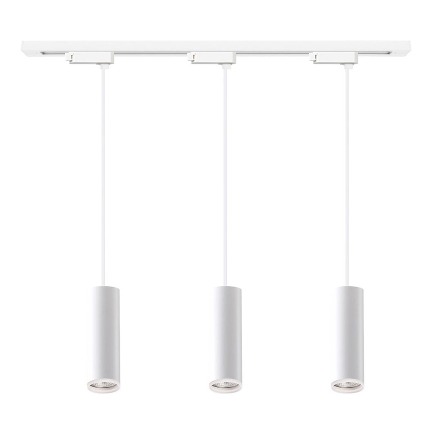 Suspension sur câble pour système de rail PIPE 3xGU10/10W/230V, blanche