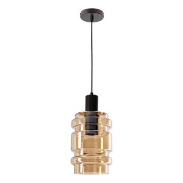 Suspension sur câble RADON 1xE27/40W/230V beige fumé