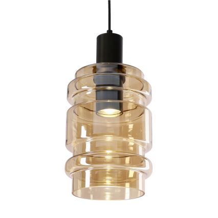 Suspension sur câble RADON 1xE27/40W/230V beige fumé