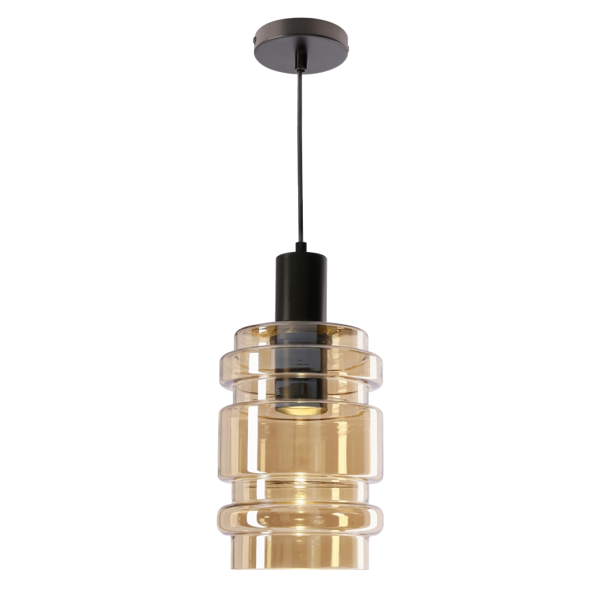 Suspension sur câble RADON 1xE27/40W/230V beige fumé