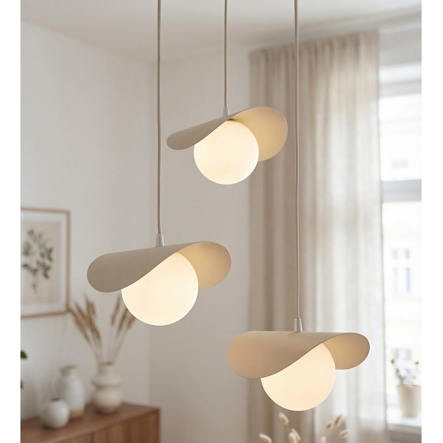 Suspension sur câble RITUAL 1xG9/8W/230V beige