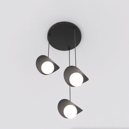 Suspension sur câble RITUAL 3xG9/8W/230V, noir