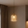 Suspension sur câble ROCCO 1xE27/15W/230V doré / beige fumé