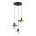 Suspension sur câble SAVANA 3xE27/15W/230V noir/doré