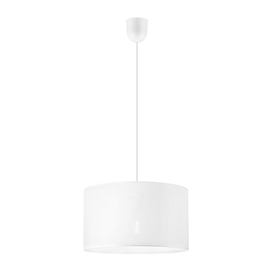 Suspension sur câble SIRJA PLISADO 1xE27/15W/230V Ø 35 cm blanche