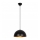 Suspension sur câble SIVANI 1xE27/40W/230V Ø 30 cm noir/cuivre