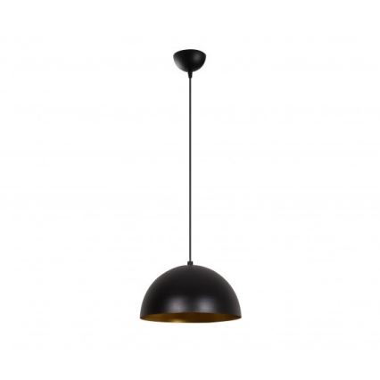 Suspension sur câble SIVANI 1xE27/40W/230V Ø 30 cm noir/cuivre
