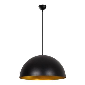 Suspension sur câble SIVANI, 1xE27/40W/230V, Ø 60 cm, noir/cuivré