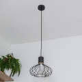 Suspension sur câble SOLANO 1xE27/15W/230V noir/doré