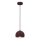 Suspension sur câble SOOL 1xE27/15W/230V Ø 15 cm bordeaux