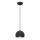 Suspension sur câble SOOL 1xE27/15W/230V Ø 15 cm noire