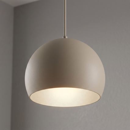 Suspension sur câble SOOL 1xE27/15W/230V Ø 27 cm beige