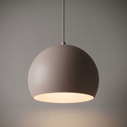 Suspension sur câble SOOL 1xE27/15W/230V Ø 27 cm crème