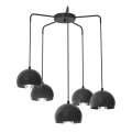 Suspension sur câble SOOL 5xE27/15W/230V noire