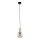 Suspension sur câble SOPHIA 1xE14/10W/230V noir/beige fumé