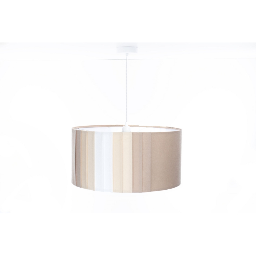 Suspension sur câble STRIPES 1xE27/60W/230V Ø 60 cm beige