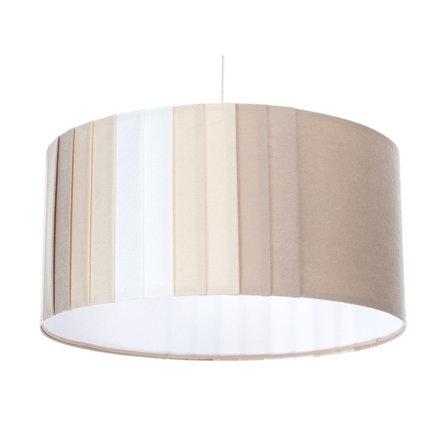 Suspension sur câble STRIPES 1xE27/60W/230V Ø 60 cm beige