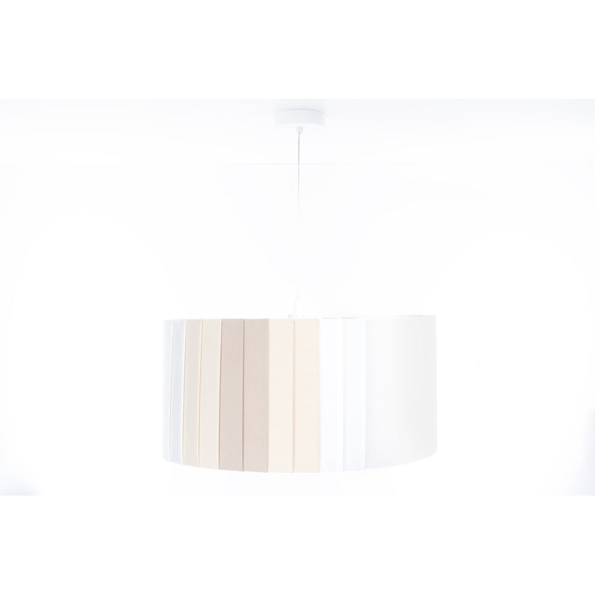 Suspension sur câble STRIPES 1xE27/60W/230V Ø 60 cm crème