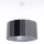 Suspension sur câble STRIPES 1xE27/60W/230V Ø 60 cm grise