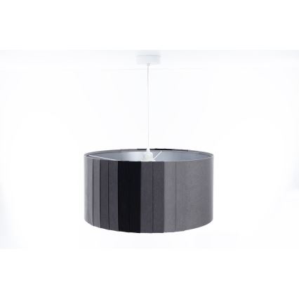 Suspension sur câble STRIPES 1xE27/60W/230V Ø 60 cm grise
