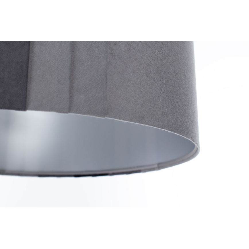 Suspension sur câble STRIPES 1xE27/60W/230V Ø 60 cm grise